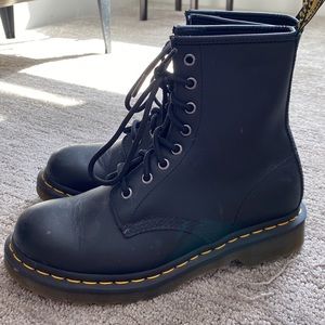Matte Black Womens Doc Martens size 7 Like New